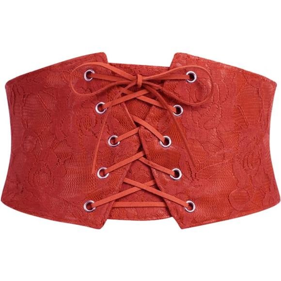 Avidlove Womens Corset Belt Tie Waist Belt Corsets Lace Up Waspie Corset